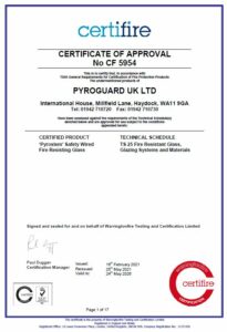 CF5954 Certificate of Approval