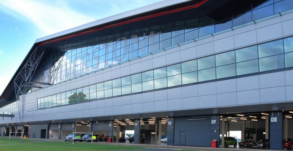 fire safety glass used at Silverstone Race course