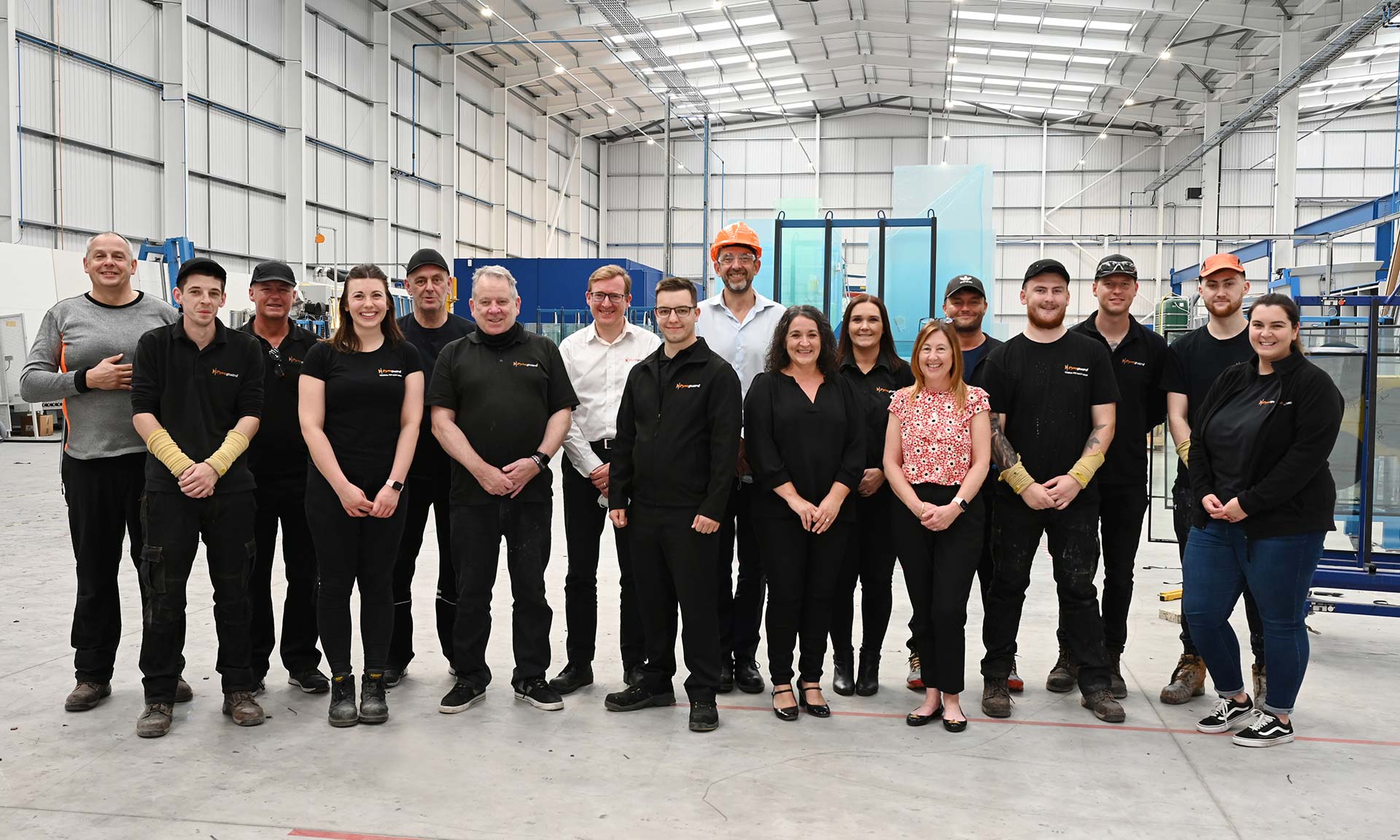 Pyroguard Team Photograph In Warehouse