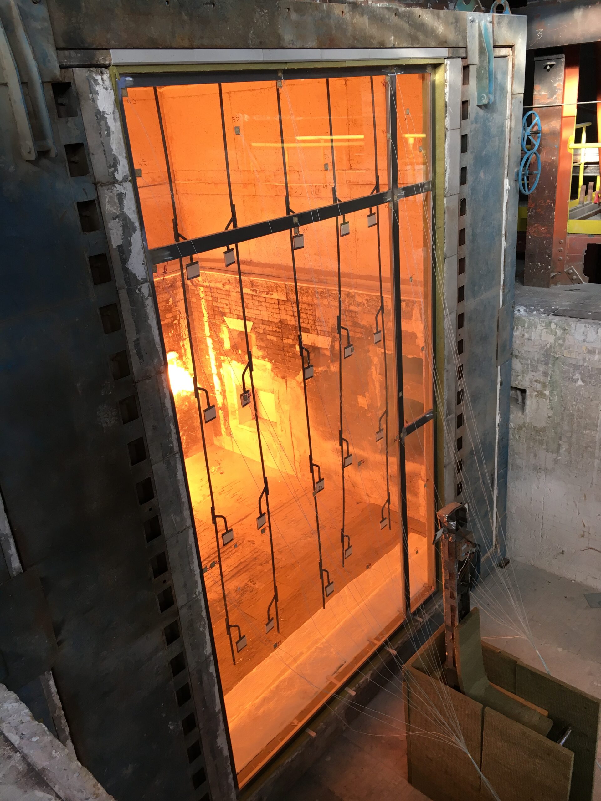 Going behind the scenes of a fire safety glass test