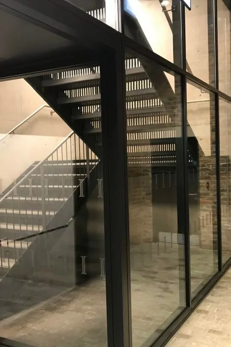 Coal Drops Yard, Kings Cross Fire Safety Glass Case Study - Stairwell