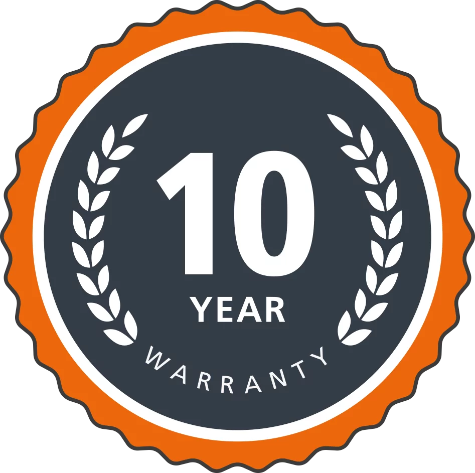 10 year warranty stamp