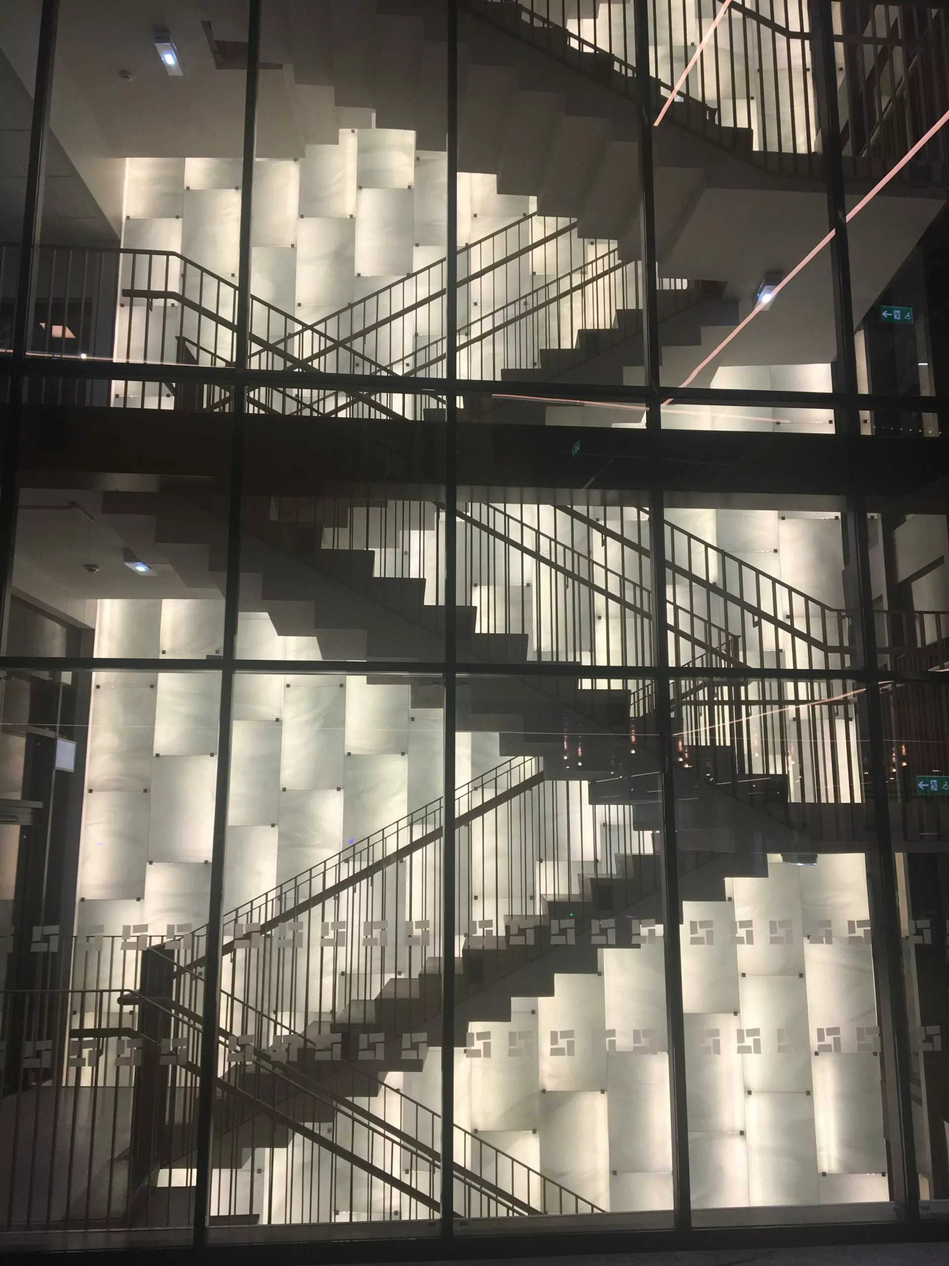 Fire Safety Glass Stairwell